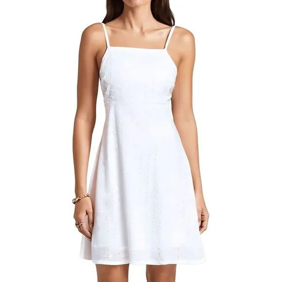 Roxy | Dresses | Roxy Womens White Eyelet Cotton Mini Dress Nwt | Poshmark